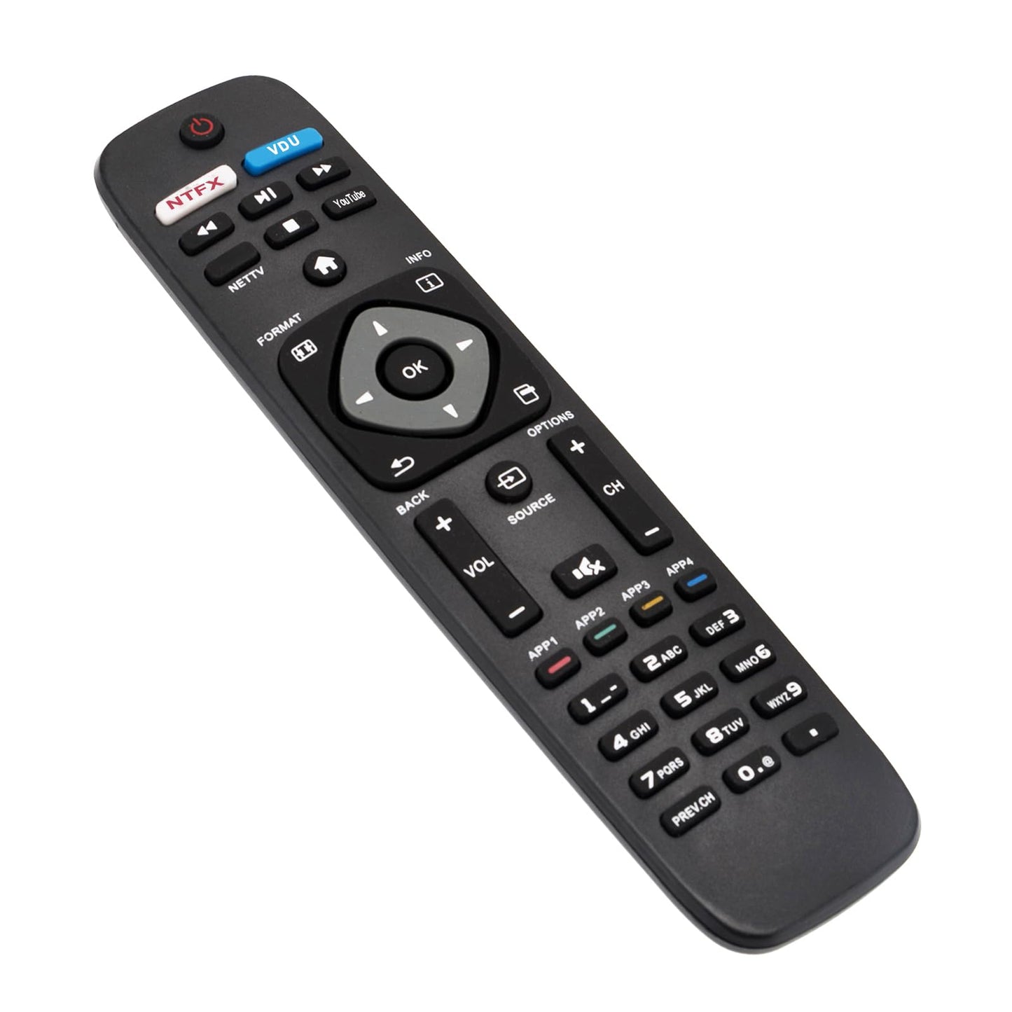 New Replaced Remote fit for Philips Smart TV NH500U NH500UW NH503UP 55PFL5602 50PFL5602 43PFL5602 75PFL6601 32PFL4902 40PFL4901 43PFL4901 43PFL4902