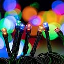 Touch Of ECO Solar String Lights 125 LED's, 68 Feet, Weather Resistant, Two Lighting Modes, Two Mounting Options, Perfect for Holiday Decor or Party