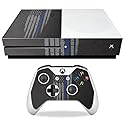 MightySkins Skin Compatible with Microsoft Xbox One S - Thin Blue Line | Protective, Durable, and Unique Vinyl Decal wrap Cover | Easy to Apply