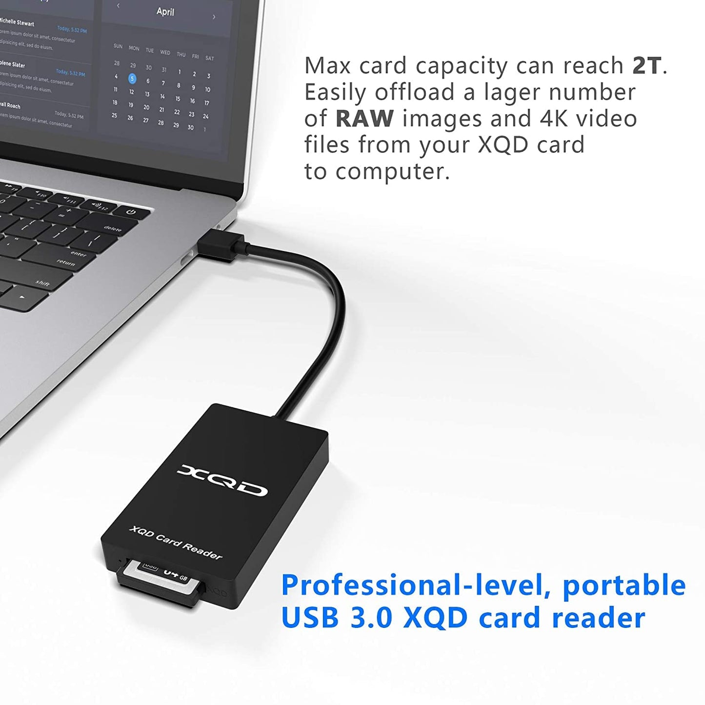 SD Card Reader for iPhone/iPad, [MFi Certified] USB C/Lightning to SD Card Adapter with SD TF Type-C USB 4 Slots, Camera Card Viewer Memory Card