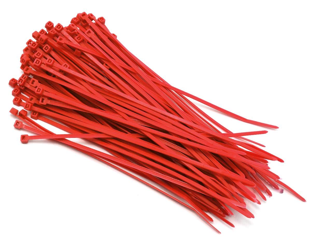 HellermannTyton T50R2M4UL 8" Red Plenum UL Rated Cable Ties - 1000PK