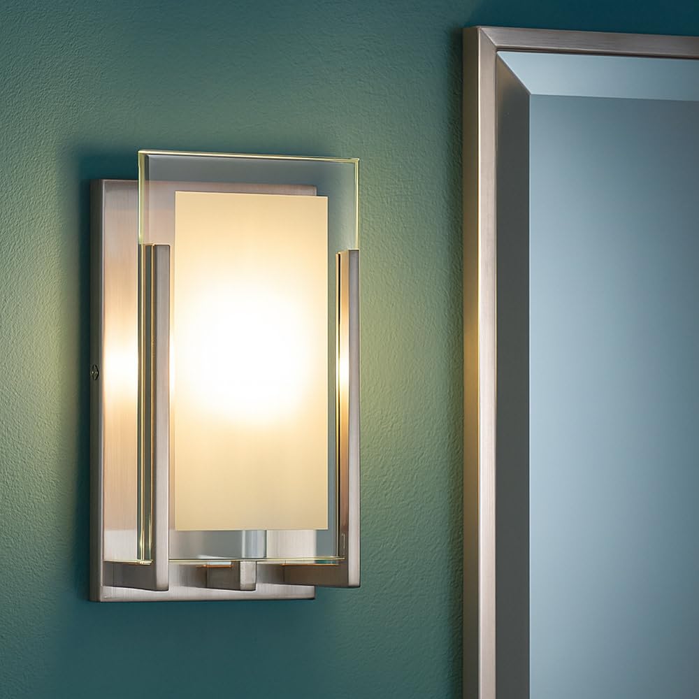 Hinkley Latitude One Light 60W G9 Bathroom Vanity Fixture, Brushed Nickel