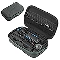 SUREWO Osmo Pocket 3 Case, Portable PU Storage Protective Bag for DJI Osmo Pocket 3 Standard kit and DJI Osmo Pocket 3 Power Expansion Combo