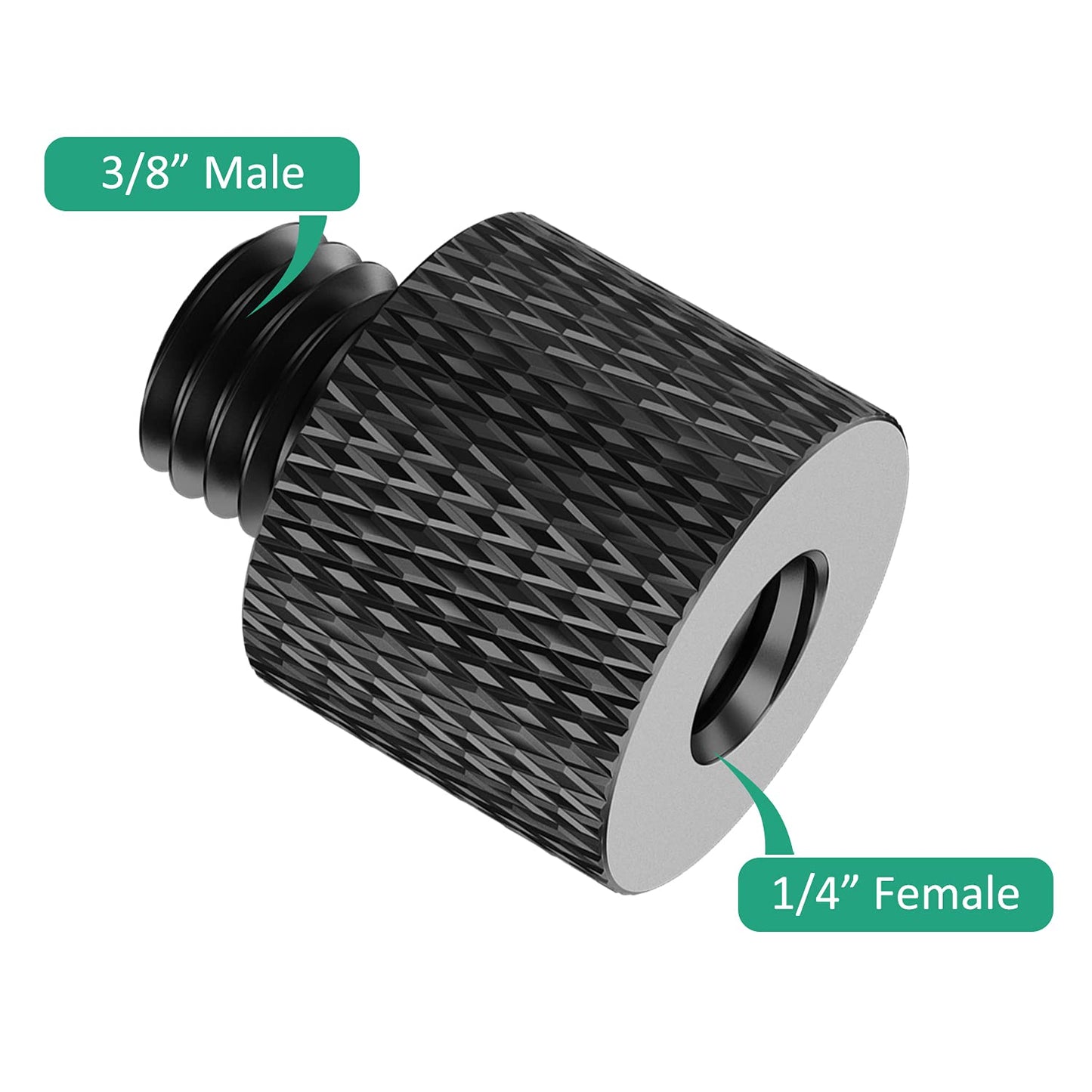 Rigych 3/8 to 1/4 Camera Screw Adapter Thread 4 Pcs 1/4 Female to 3/8 Male and 3/8 Female to 1/4 Male Camera Tripod Adapter for Camera Monitor Tripod