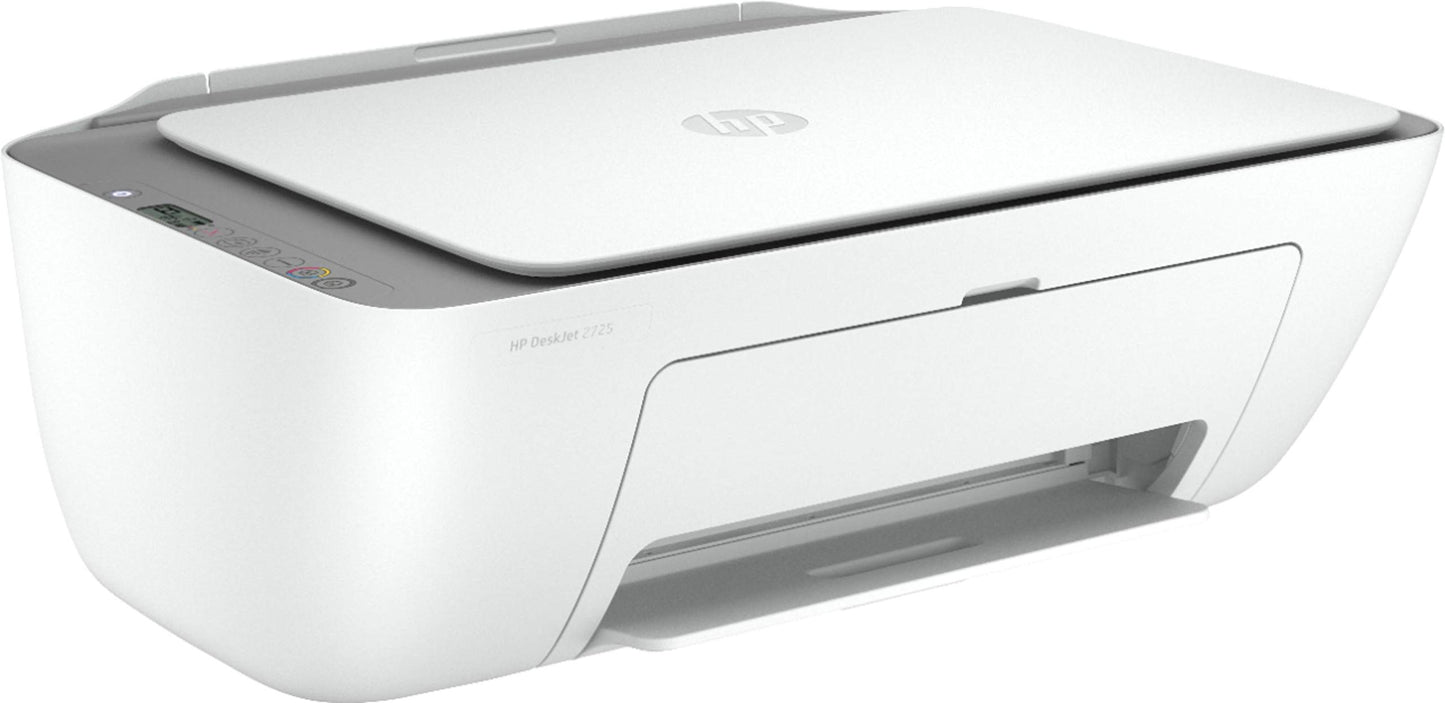 HP - DeskJet 2725 Wireless All-in-One Instant Ink Ready Inkjet Printer - White