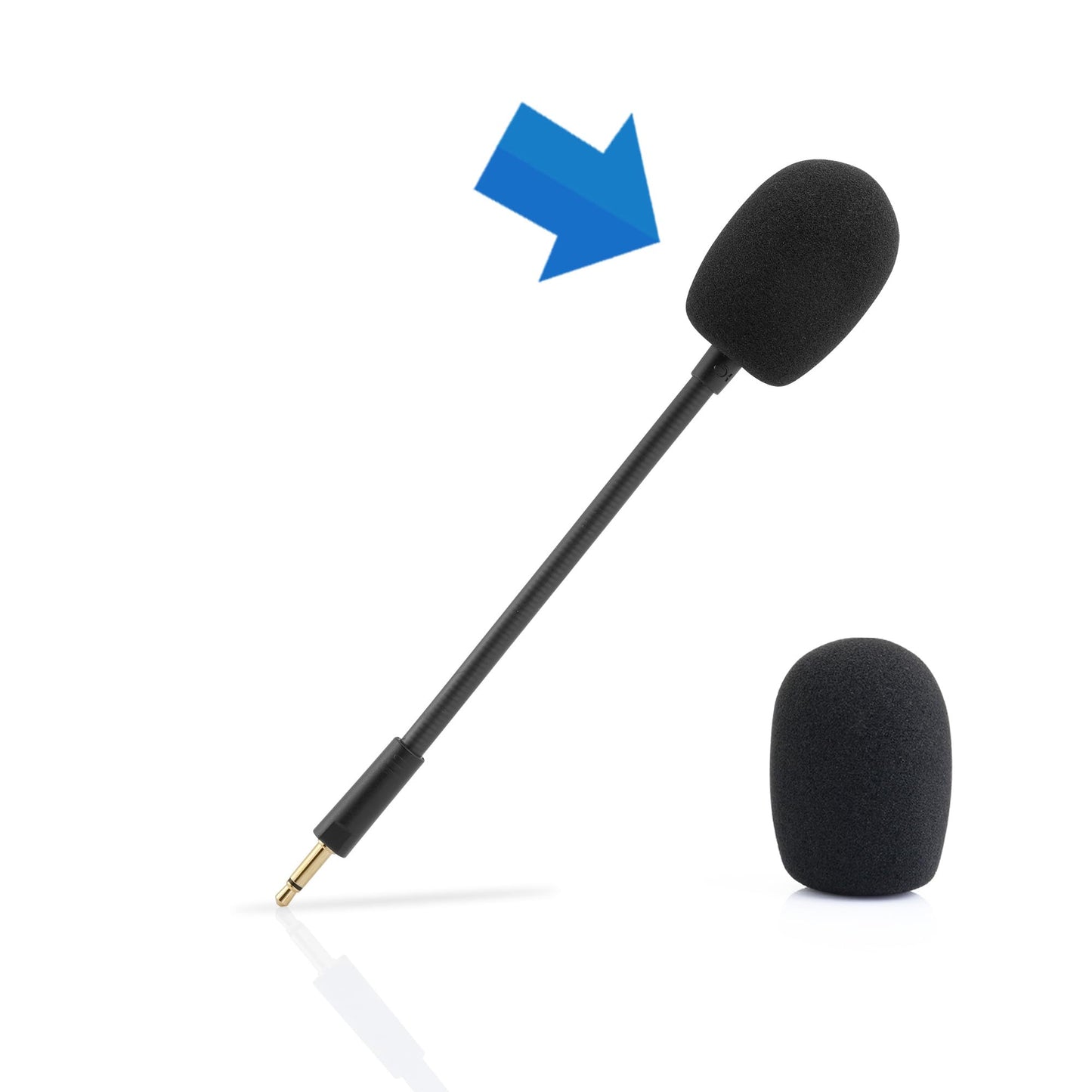 LEFXMOPHY Mic Foam Replacement for Razer Kaira/Kaira X/Barracuda X/Kraken V3 Pro Gaming Headset Microphone Pop Filter Cover, 3pack Windscreen