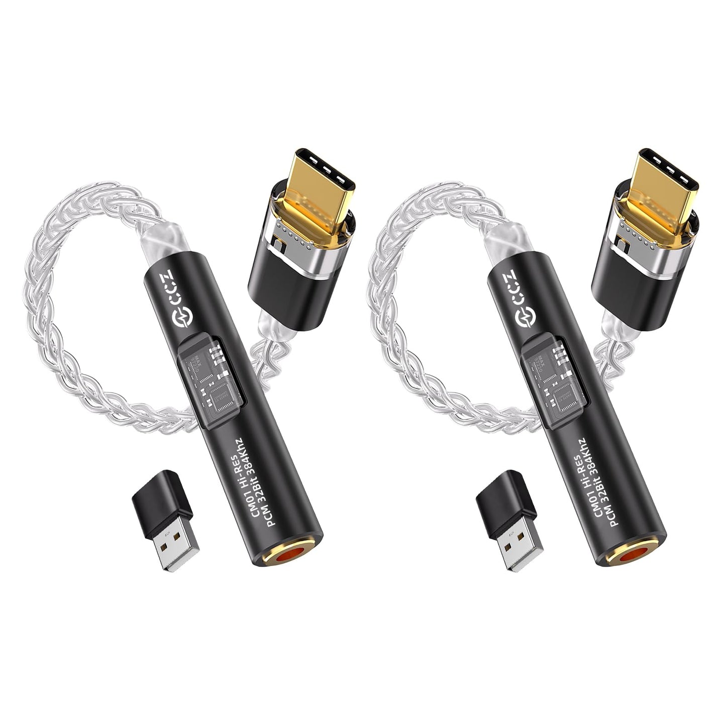 KB EAR 2026 Latest USB C DAC Audio Adapter with Headphone Amplifier, USB C to 3.5mm Audio Adapter for Wired Headphones, Hi-Res Type C DAC Compatible