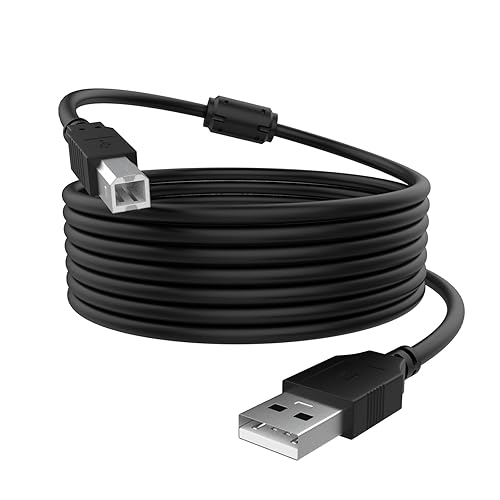 Zosvoses USB 2.0 Printer Cable Compatible with HP DeskJet 2755e, 2855e, 4155e, 4255e, 2722, 2752, 2755, 3630, 3752, 3755, 3772, OfficeJet 3830, 4650