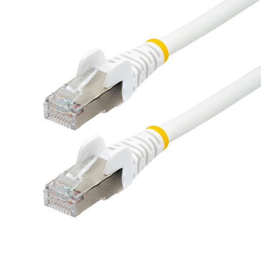 StarTech 75ft Cat6a Snagless Ethernet Cable, S/FTP, 100W PoE++, LSZH, White