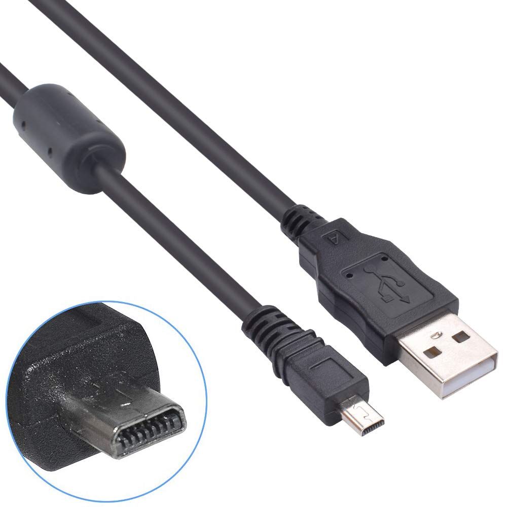 Replacement Camera USB Cable Data Sync Transfer Cord Compatible with Sony Cybershot Cyber-Shot DSCH200, DSCH300, DSCW370, DSCW830, DSC-H200, DSC-H300