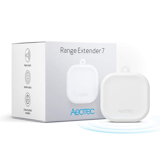 Z-Wave Hub Range Extender - Aeotec Range Extender 7 - Improves Performance and Range of Your Z-Wave Hub - SmartThings, Hubitat, Alarm.com, Ring
