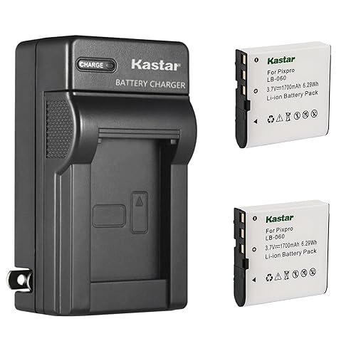 Kastar 2-Pack Battery and AC Wall Charger Replacement for GE GB-60 Battery, GE GE X600 GE General Imaging Power Pro X600 Digital Camera SOSUN Sosun
