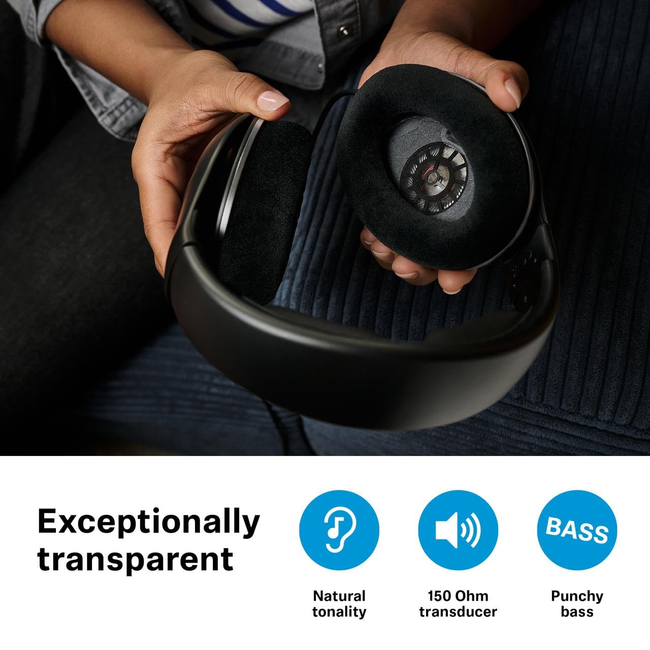 Sennheiser HD 550 Open-Back Audiophile Headphones - Lightweight Design, Best-in-Class Sound with Enhanced Bass and Treble, Gaming & Remote Work…