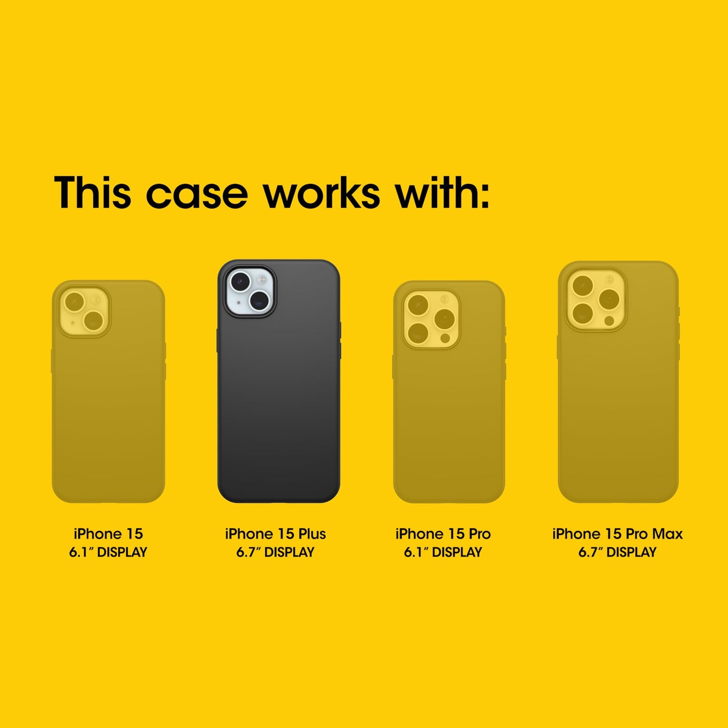 OtterBox iPhone 15 Plus and iPhone 14 Plus Defender Series Pro Case - Canyon Sun (Pink), screenless, Rugged & Durable, with Port Protection, Includes