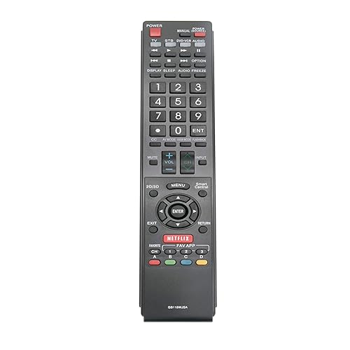 New GB118WJSA Replaced Remote Control Fit for Sharp LED HDTV LC-60EQ30U LC-60EQ10U LC-60LE660U LC-60SQ10 LC-60SQ17 LC-60SQ17U LC-60TQ15U LC-70EQ10U