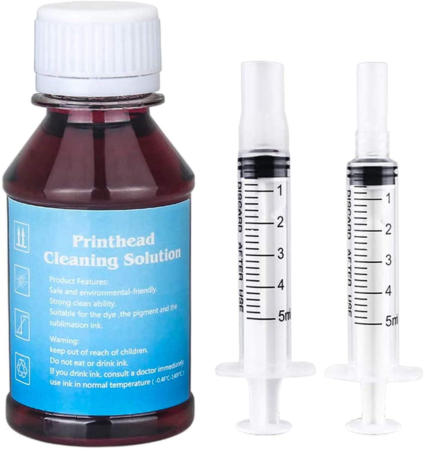 TBTeekk Inkjet Printhead Cleaner for TS8020, MG6821, MG5721, MG5722, MG6620, MG6420, MG5522, IP3600, IP4700 Printer Cleaning Solution - 100ml