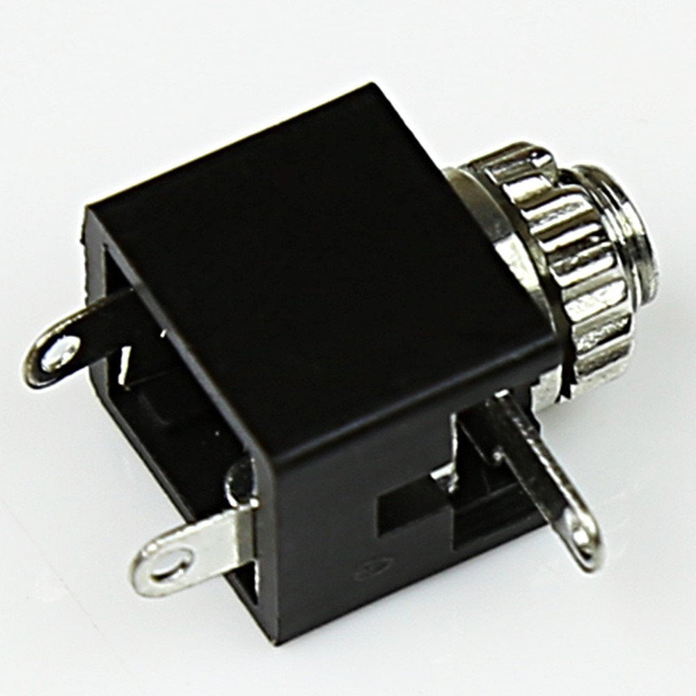 2.5mm Mono TS Female Socket with Switch, Panel Mount Solder Audio Jack, 4 Pack