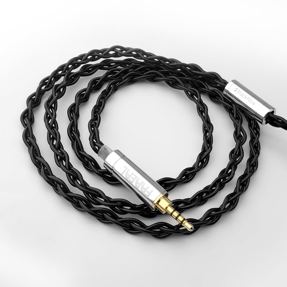 FAAEAL KZ ZSN PRO Earphone Cable Zinc Copper Alloy Oil Soaked HiFi Headphone Wire QDC Earbuds Upgrade Line 2.5mm Headset Replacement Cable for KZ…