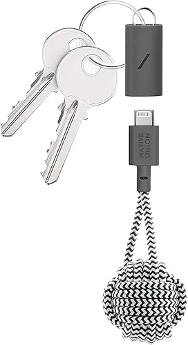 Native Union Key Cable - Ultra-Strong Reinforced [MFi Certified] Durable USB-C to Lightning High Speed Charging Cable with Key Fob Compatible…
