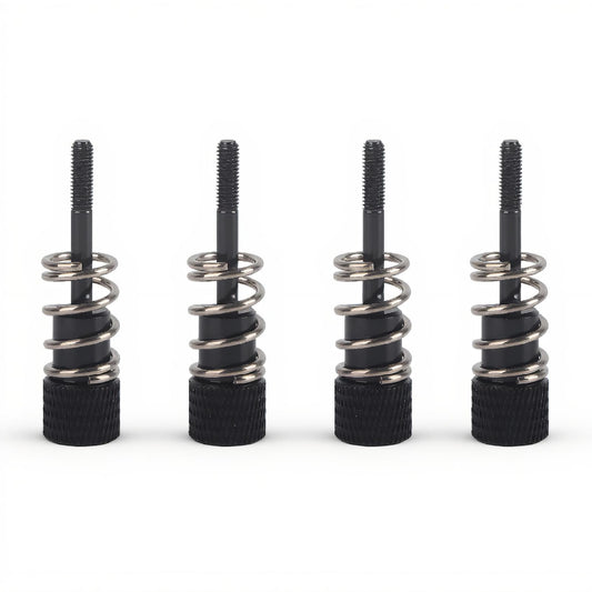 fosa 4pcs Replacement Aluminum M3 Installation Screws for Computer CPU Water Cooling Block for 1150 1151 1155 1156 (Black)