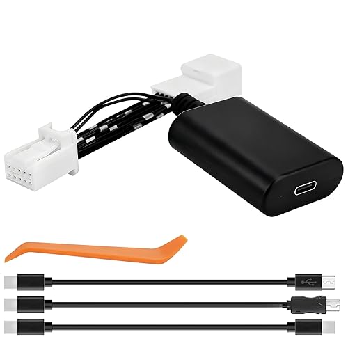JERBOR Dashcam Power Adapter 10-Pin (Model B) Fit for Toyota, for Lexus, for Subaru Models - Connects to Auto-Dimming Port, for GPS Radar Mirror