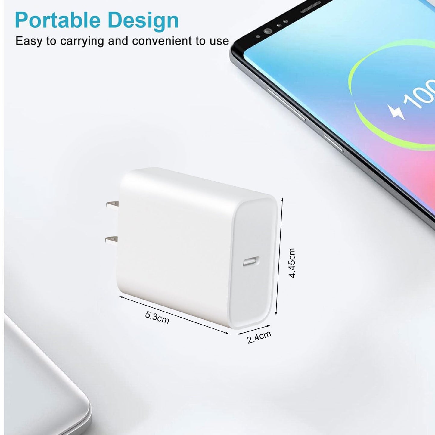 ZOVARIN USB C Charger Block Fast Charging,Charger Adapter,4 Pack Type C Wall Charger with 6FT Fast Charging Cable for iPhone 17/17 Plus/17 Pro