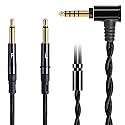 FAAEAL Balanced Cable Replacement for Hifiman Sundara HE4XX,HE400SE,Meze 99 Classics,Denon AH-D7200 Headphones,4.4mm to Dual 3.5mm Works on Sony…