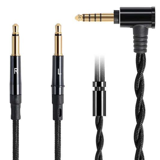 FAAEAL Balanced Cable Replacement for Hifiman Sundara HE4XX,HE400SE,Meze 99 Classics,Denon AH-D7200 Headphones,4.4mm to Dual 3.5mm Works on Sony…