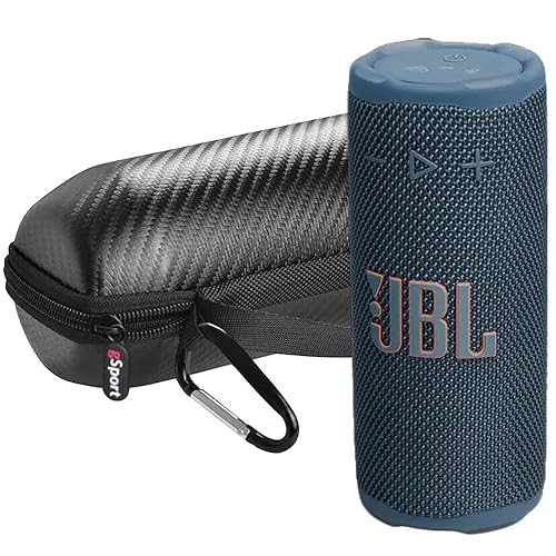 JBL Grip Compact Portable Bluetooth Speaker Bundle with gSport Case (Blue)