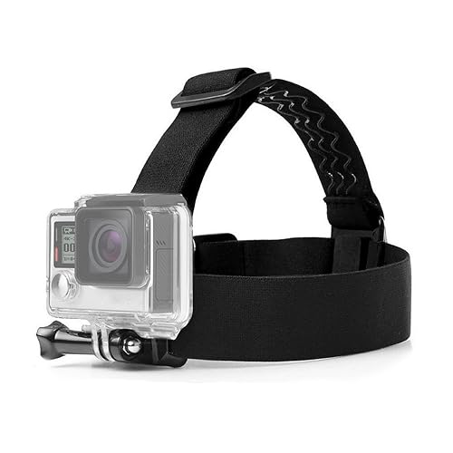 ASOCEA Action Camera Head Mount Strap Adjustable Wearing Headband Compatible with Gopro Hero 13/12/11/10/9/8/7/6/5,AKASO EK7000/Brave 4 /Brave 7/V50X