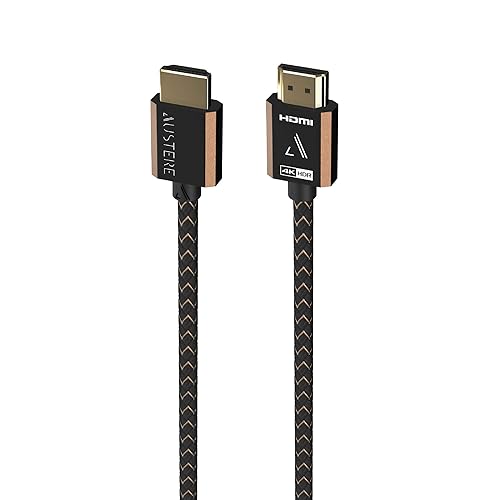 Austere III Series 4K HDMI Cable 1.5 meters \ 4K HDR, High Fidelity ARC, Pure Gold Contacts, aDesign Precision Connector Housing and WovenArmor Cable