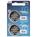 Renata CR2325 Batteries - 3V Lithium Coin Cell 2325 Battery (2 Count)