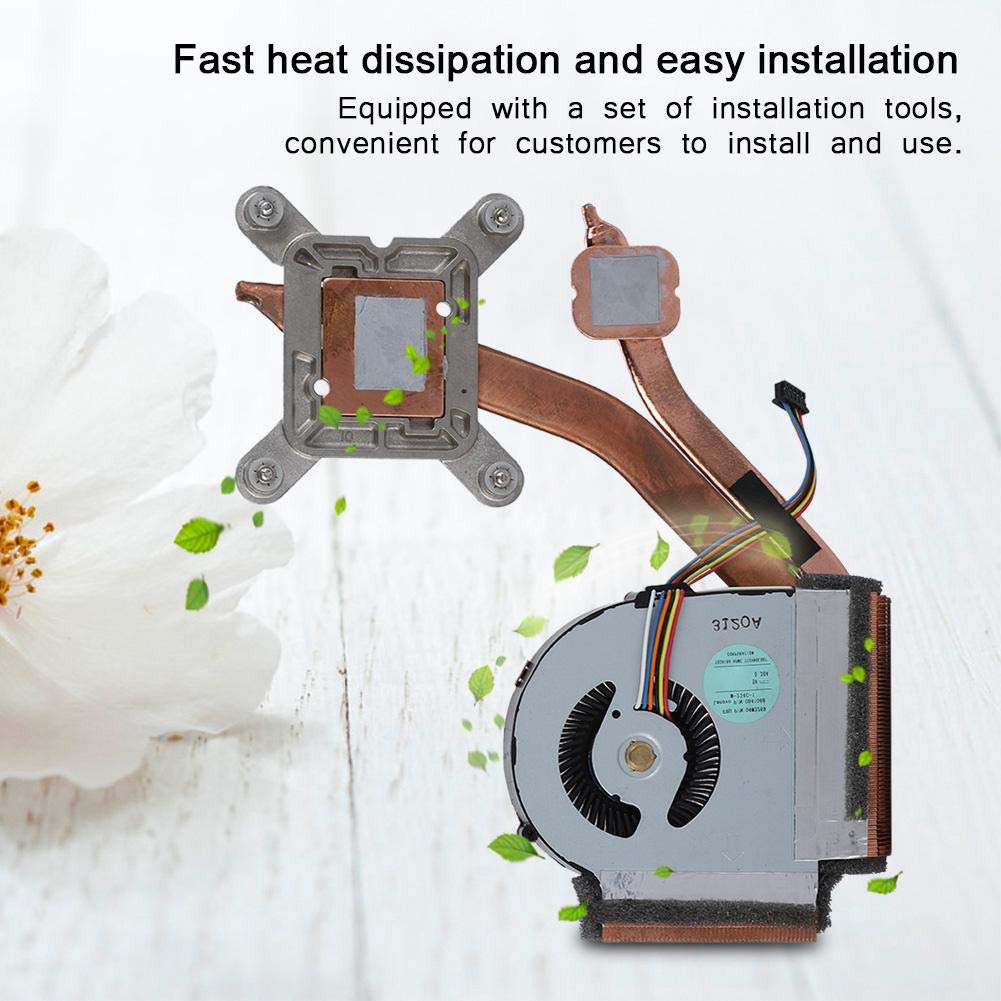 ASHATA CPU Cooling Fan, 13.4cm x 6.5in x 3.346in, For ThinkPad T430/T430i Laptops, 5-Pin Connector, Easy Installation, Includes Disassembling Tool Set