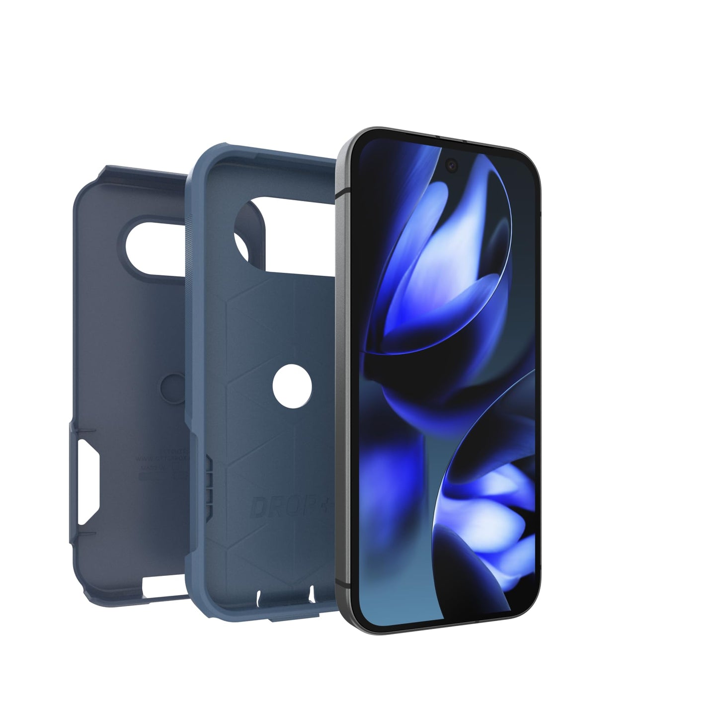 OtterBox Google Pixel 9a Commuter Series Case - Baby Blue Jeans, Slim & Tough, Pocket-Friendly, with Port Protection