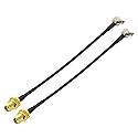 Bingfu 4G LTE Antenna Adapter TS9 Connector to SMA Female Coaxial Pigtail Cable 15cm 6 inch (2-Pack) Compatible with 4G LTE Mobile Broadband Modem