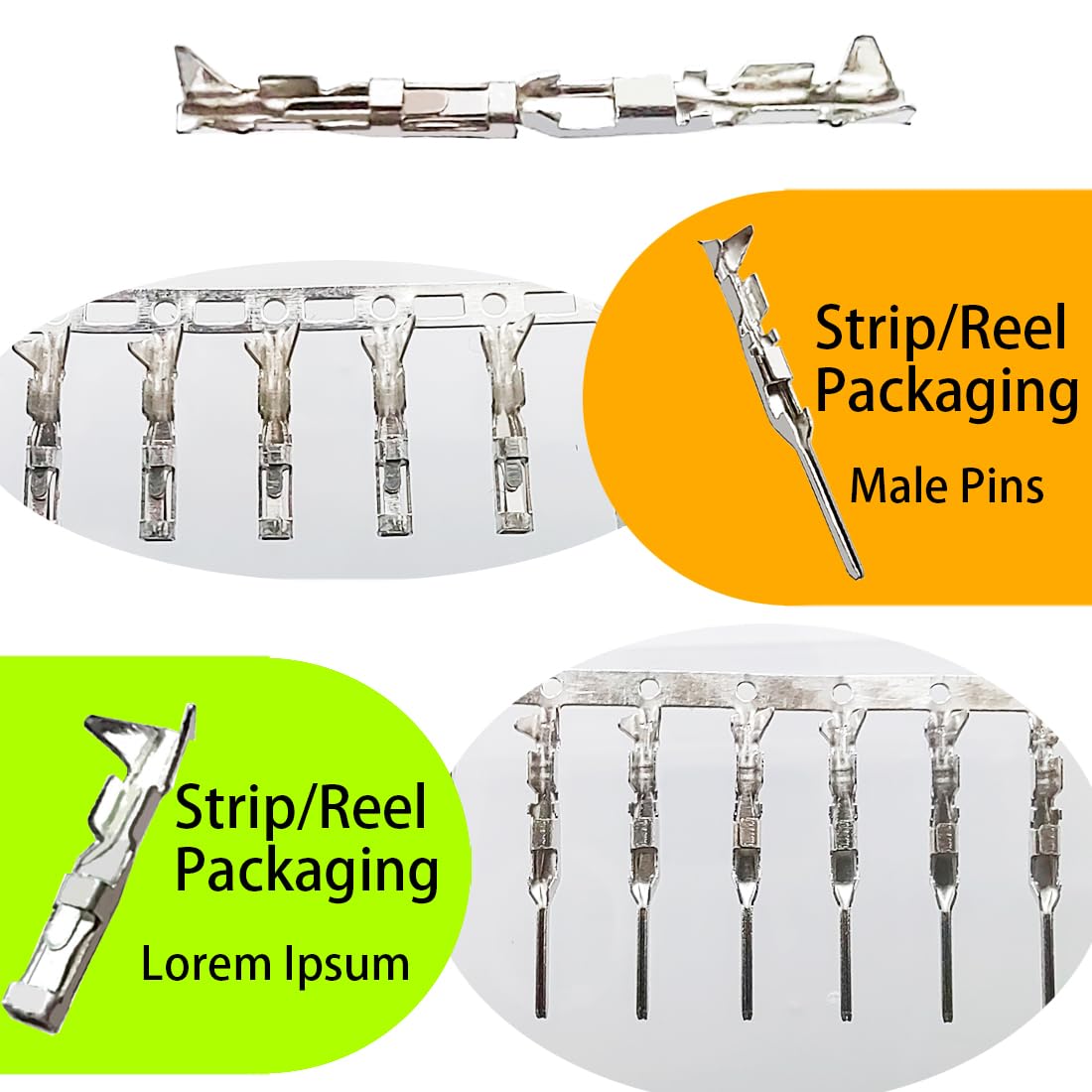 Gikfun 100 Pairs Suitable for 22AWG Cable Male and Female Pins Connector Kit fit for Housing Jumper Wire Cable DIY Kit EK8284