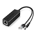 PwrON Active POE Splitter Adapter, 48V to 12V, IEEE 802.3af Compliant, 10/100Mbps up to 100 Meters for Surveillance Camera, Wireless Access Point