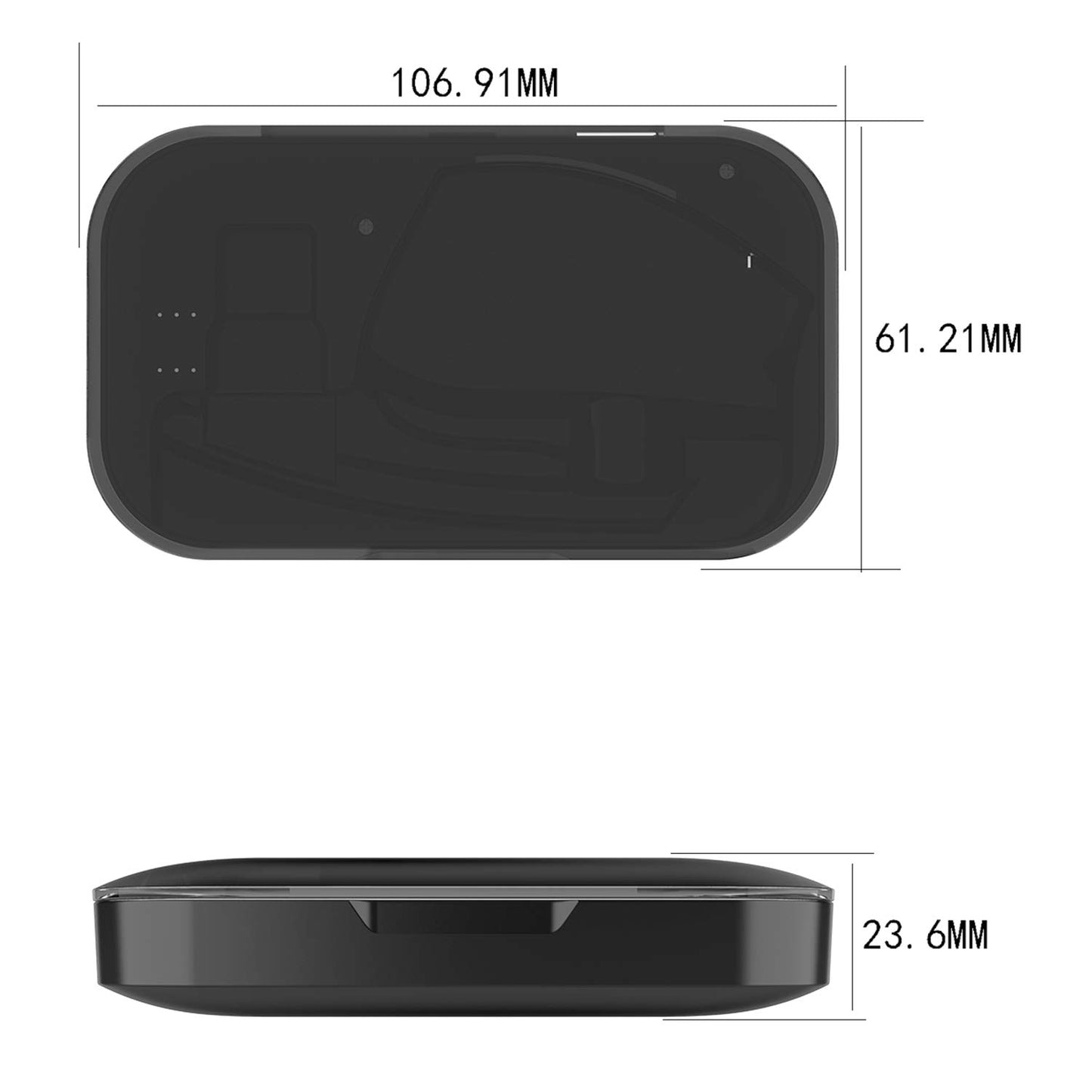 Power Charging Case Compatible with Plantronics Voyager Legend Headset, 2 in 1 Portable Charge Case with LED Indicator (Charging case only; Not