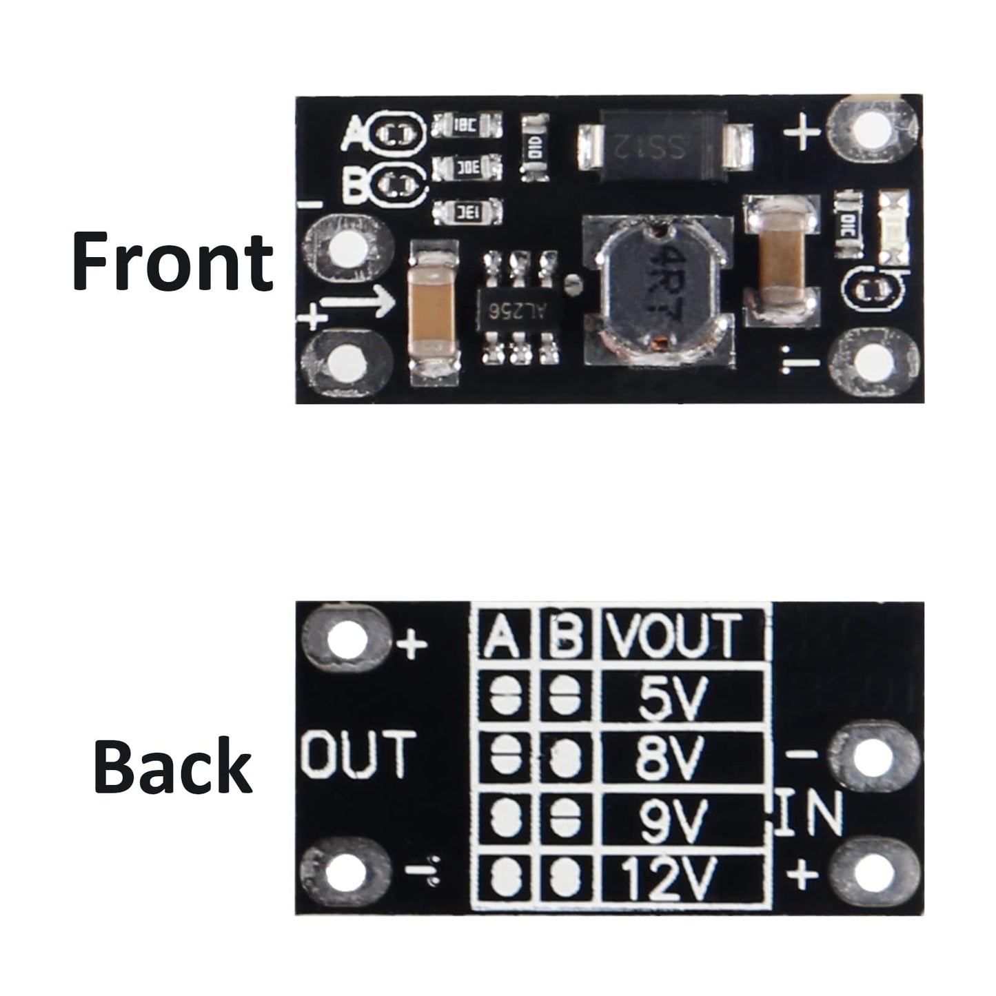 DIANN 10pcs 3.7V to 5V 8V 9V 12V Mini DC-DC Boost Module Step Up Board with LED Indicator for Electronic DIY