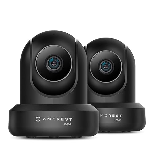 Amcrest 2-Pack 1080p WiFi Camera Indoor, 2MP Pan/Tilt Home Security Camera, Auto-Tracking, Motion & Audio Detection, Enhanced Browser Compatibility