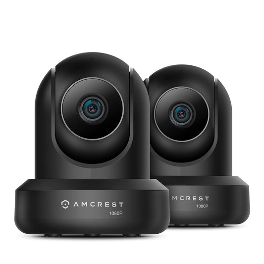 Amcrest 2-Pack 1080p WiFi Camera Indoor, 2MP Pan/Tilt Home Security Camera, Auto-Tracking, Motion & Audio Detection, Enhanced Browser Compatibility