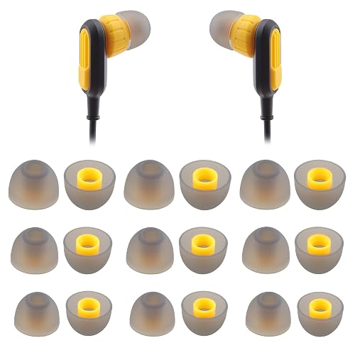 NANLANFAN Replacement Silicone Ear Tips for Dewalt Headphones, Compatible with Dewalt Heavy Duty/Jobsite Pro/Heavy Duty 2-in-1 Bluetooth Neckband