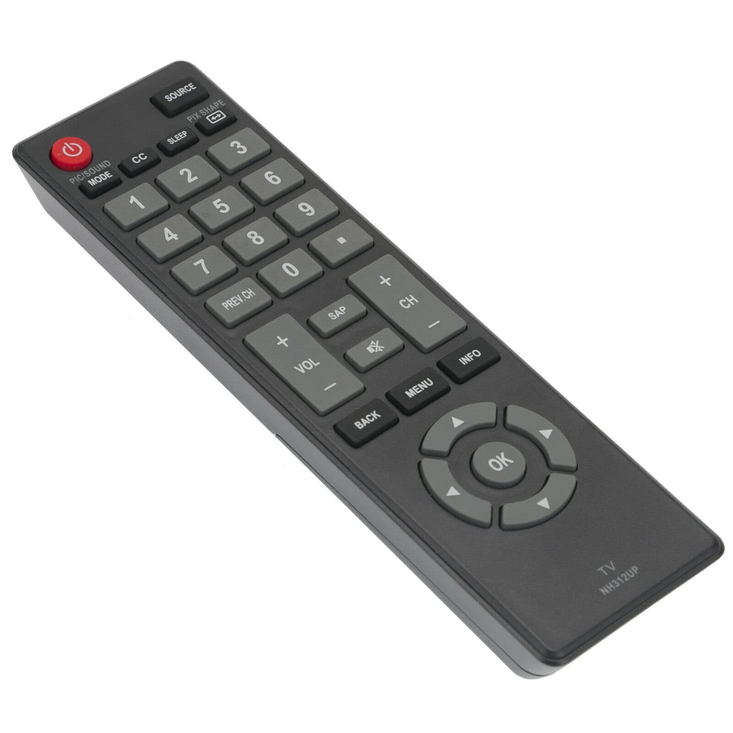 Replaced Remote NH312UP Compatible with Sanyo TV FW40D36F FW43D25F FW50D36F FW32D06F
