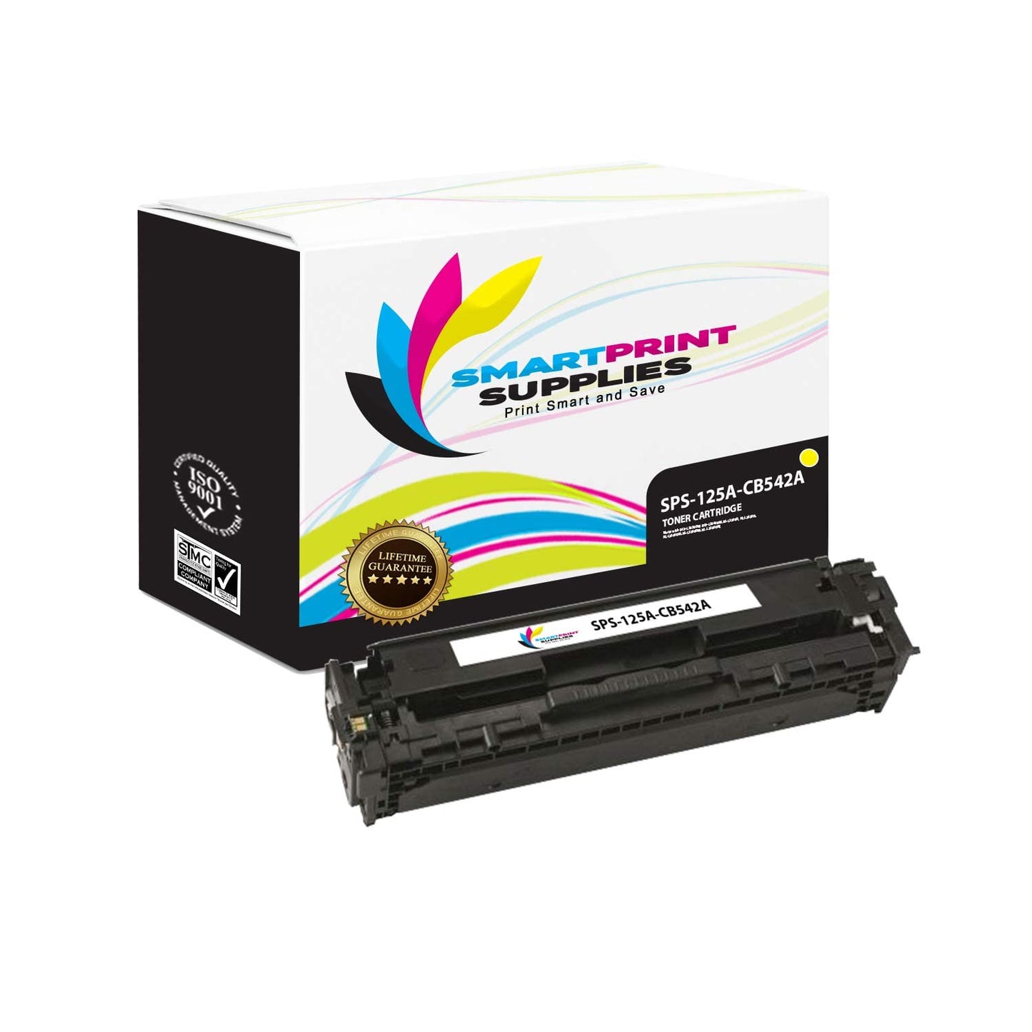 Smart Print Supplies Compatible 125A Toner Cartridge Replacement for HP LaserJet CP1215 CP1515 CP1518, CM1312 Printers (CB541A Cyan, CB543A Magenta