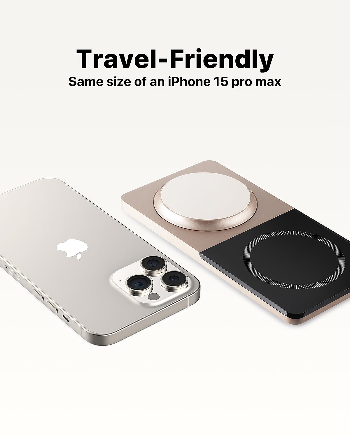 Wireless Charging Station for iPhone & AirPods: Foldable Charger Stand with MagSafe, 2-in-1 Magnetic Charger Stand for iPhone 12-15 & iPhone 16