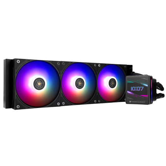 Thermalright Grand Vision 360 ARGB Black CPU AIO Cooler,PC 360 Specification Water Cooler System,IPS LCD Screen with 480x480 Resolution,for
