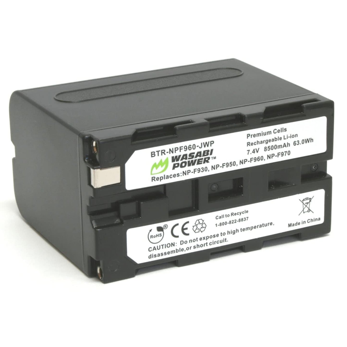 Wasabi Power Battery for Sony NP-F975, NP-F970, NP-F960, NP-F950 (8500mAh) and Sony DCR-VX2100, DSR-PD150, DSR-PD170, FDR-AX1, HDR-AX2000, HDR-FX1