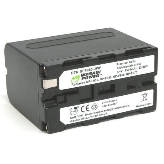 Wasabi Power Battery for Sony NP-F975, NP-F970, NP-F960, NP-F950 (8500mAh) and Sony DCR-VX2100, DSR-PD150, DSR-PD170, FDR-AX1, HDR-AX2000, HDR-FX1