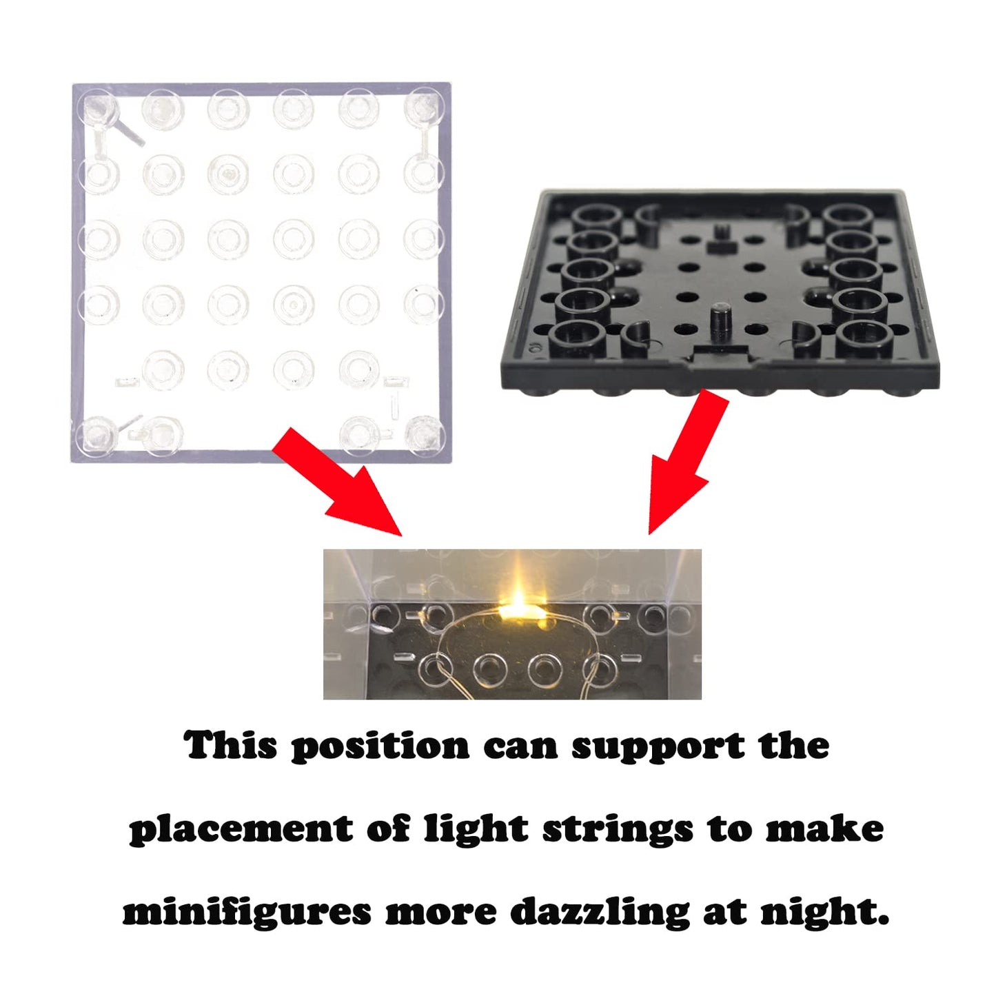 Minifigures Display Case, Acrylic Building Block Display Box, Action Figure Toys Storage for Lego Minifigure, Fit for Lego Lovers(12PCS)