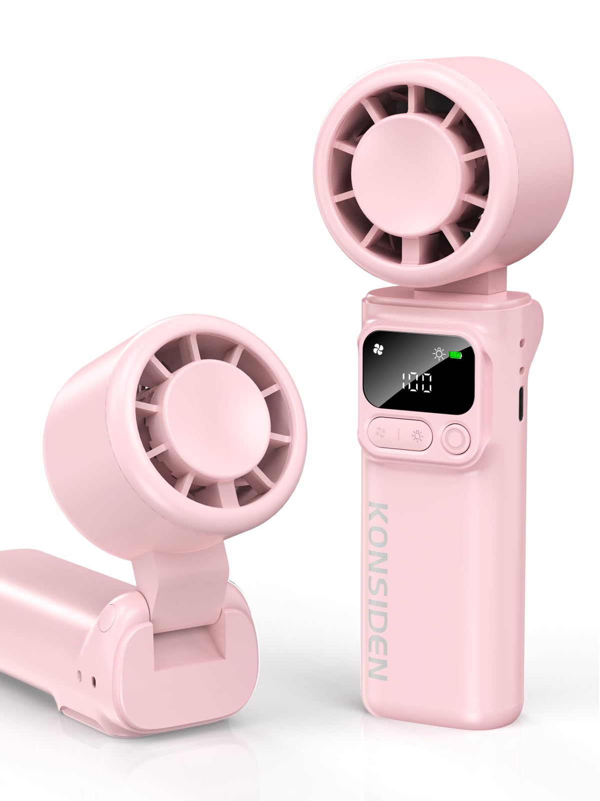 Portable Handheld Turbo Fan, 199 Stepless Speeds, 4000mAh USB Rechargeable